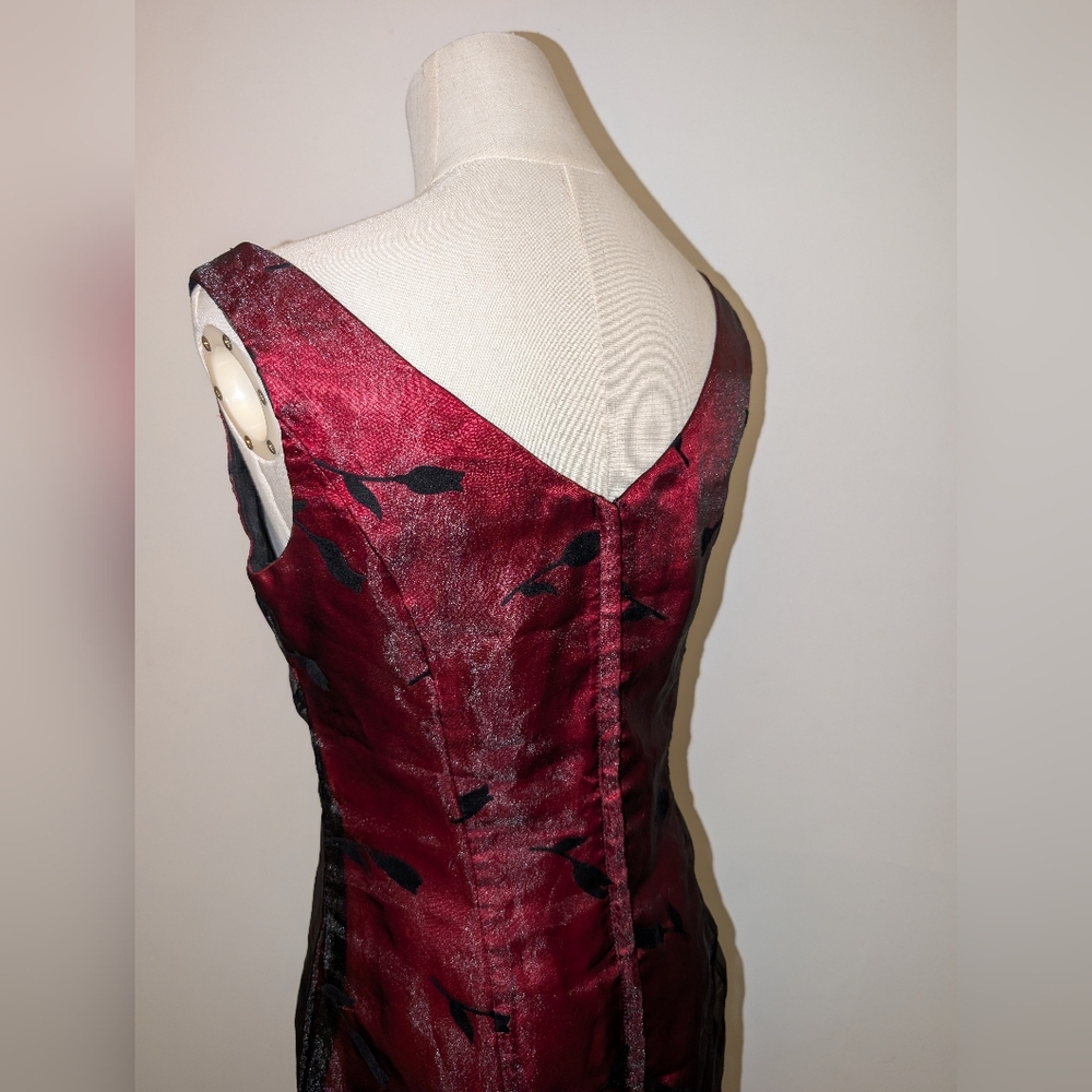 Jessica McClintock For Gunne Sax V Neck Maxi Dress - Picture 5 of 16